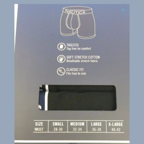 🔥🔥 NEW Nautica Mens Large 36-38 Boxer Briefs - Picture 5 of 6